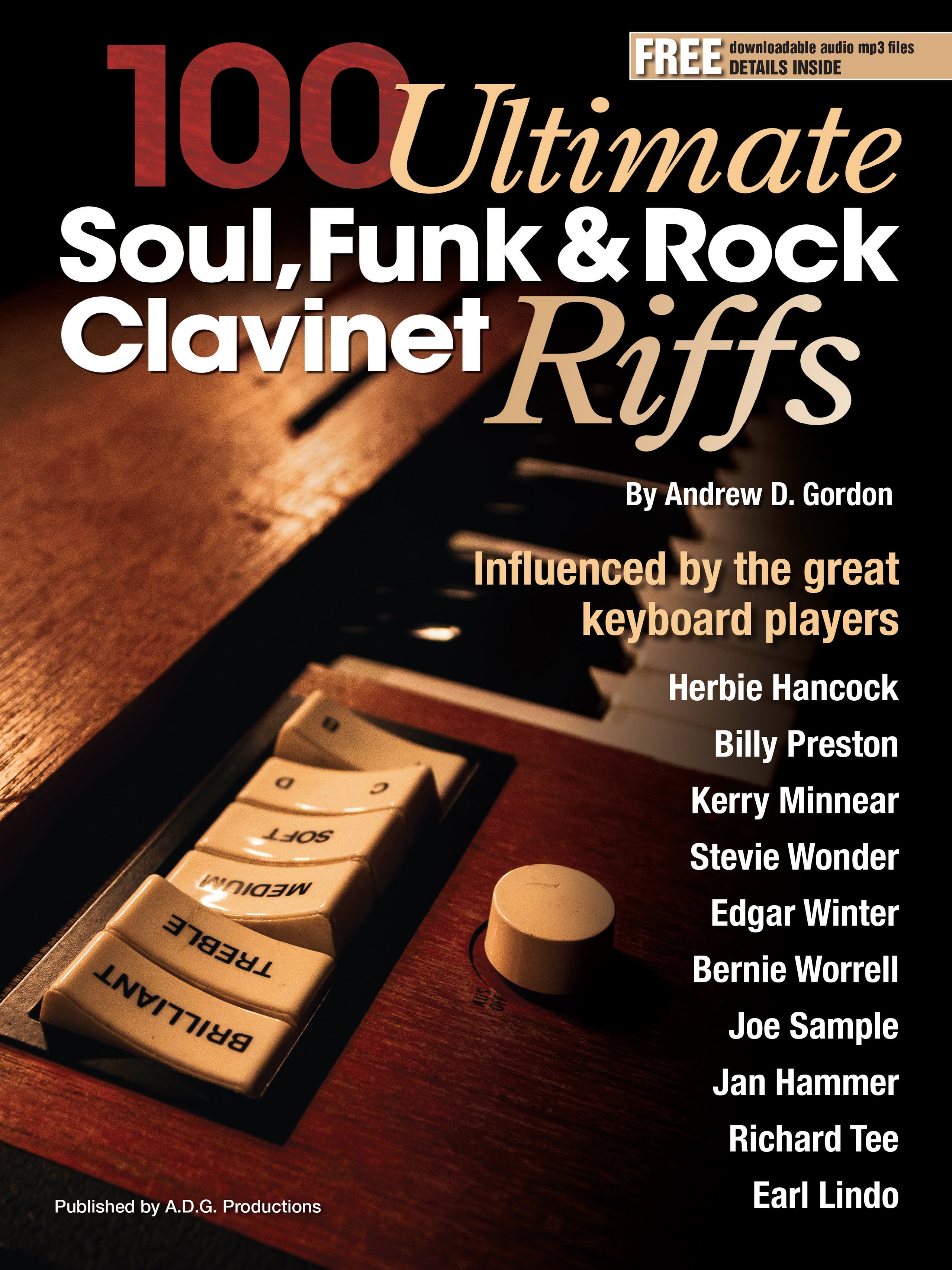 100 Ultimate Soul, Funk and Rock Clavinet Riffs Book/mp3/MIDI files